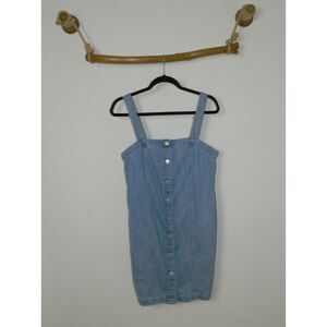 Levi's‎ Skirtall Overall Dress Jeans Blue Jeans Denim  Mini Skirt Y2K Size Small